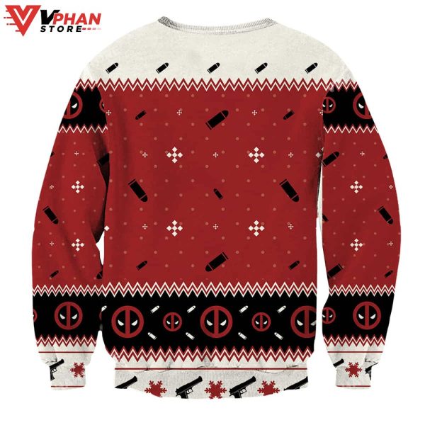 Deadpool Maximum Effort Wool Knitted Ugly Christmas Sweater