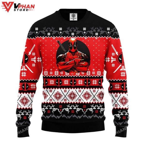 Deadpool 3D Sweatshirt Ugly Christmas Sweater