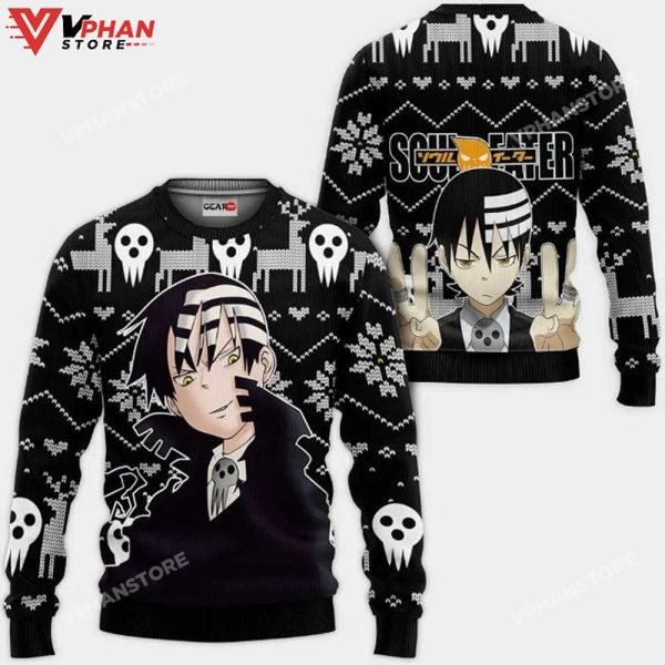 Death The Kid Anime Soul Eater Xmas Ugly Christmas Sweater