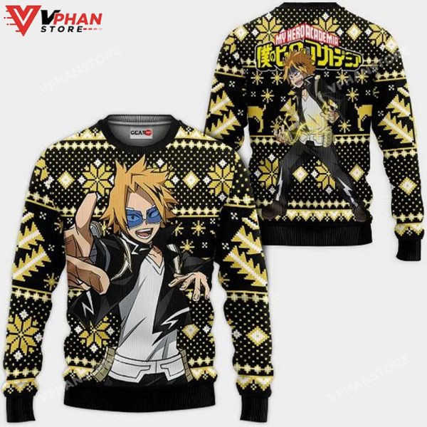 Denki Kaminari Anime My Hero Academia Xmas Ugly Christmas Sweater