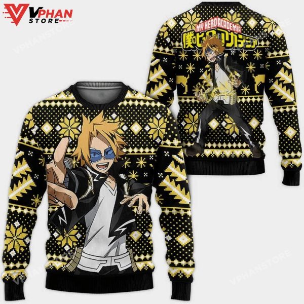 Denki Kaminari My Hero Academia Anime Christmas Ugly Sweater