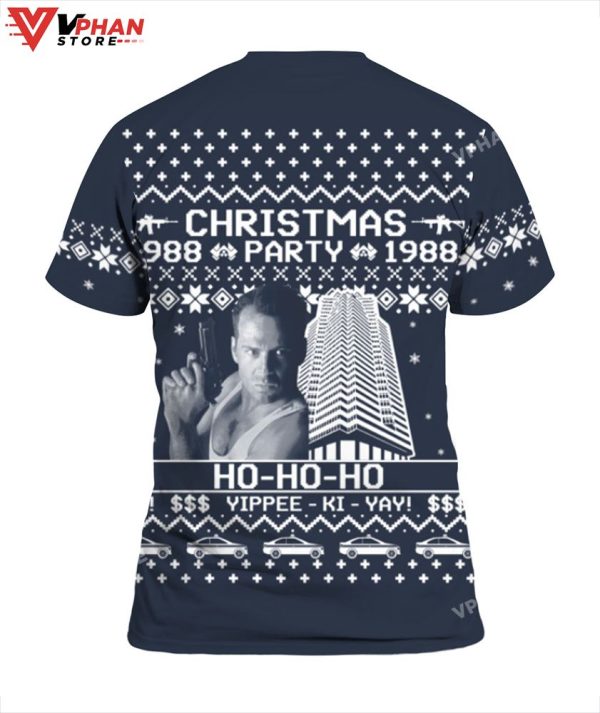 Die Hard Christmas Party 1988 Ugly Sweater, Meme Funny Sweater