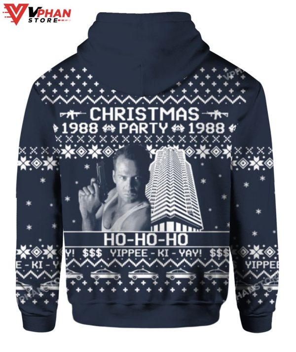 Die Hard Christmas Party 1988 Ugly Sweater, Meme Funny Sweater