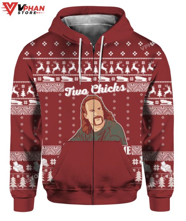 Diedrich Bader Two Chicks At The Same Time Christmas Sweater