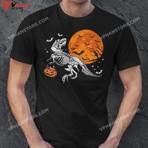 Dinosaur Skeleton Shirt Halloween Shirts for Women and Men T Shirt 1