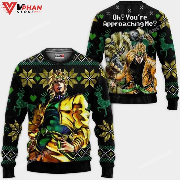 Dio Brando Oh You’re Approaching Me Anime Ugly Christmas Sweater