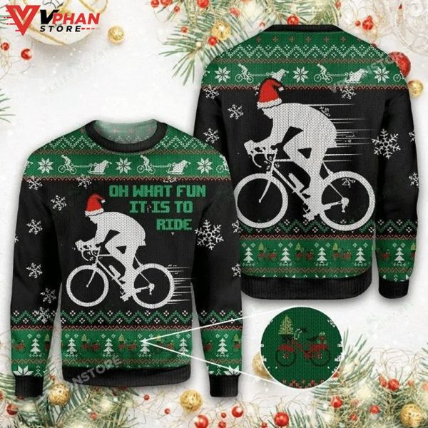 Dirtbike Oh What Fun Ugly Christmas Sweater 3D All Over Print