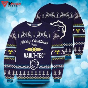 Dweller Boy Fallout Ugly Christmas Sweater Wool Knitted Sweatshirt