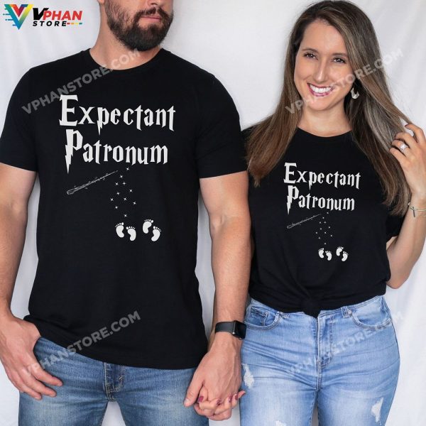 Expectant Patronum Twins Halloween Pregnancy Announcement Couples Costumes Maternity Reveal Gift