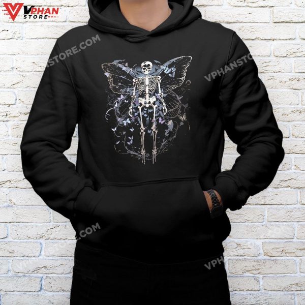 Fairy Grunge Aesthetic Fairycore Alt Goth Men Women Skeleton T-Shirt