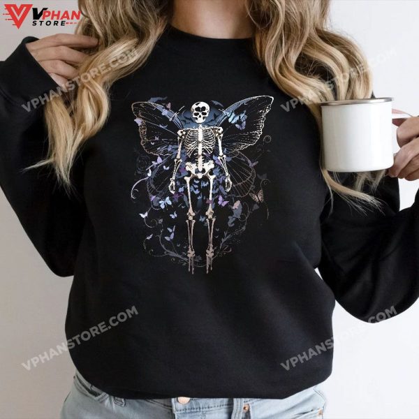 Fairy Grunge Aesthetic Fairycore Alt Goth Men Women Skeleton T-Shirt