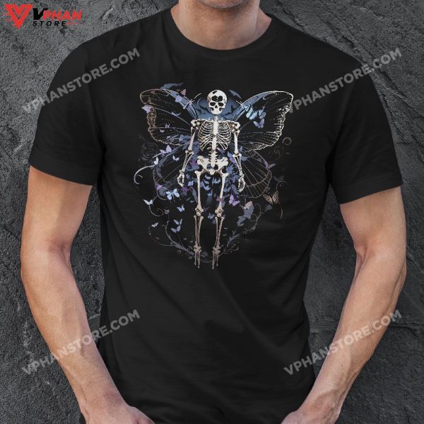 Fairy Grunge Aesthetic Fairycore Alt Goth Men Women Skeleton T-Shirt