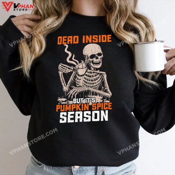 Fall Thanksgiving Halloween Pumpkin Skeleton Decorations T-Shirt