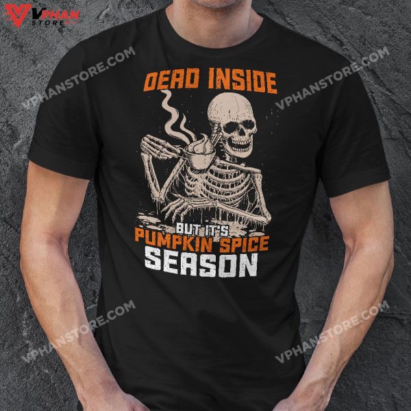 Fall Thanksgiving Halloween Pumpkin Skeleton Decorations T-Shirt