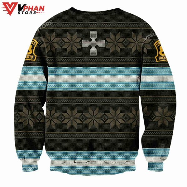 Fire Force Christmas Wool Knitted Ugly Christmas Sweater