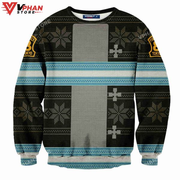 Fire Force Christmas Wool Knitted Ugly Christmas Sweater