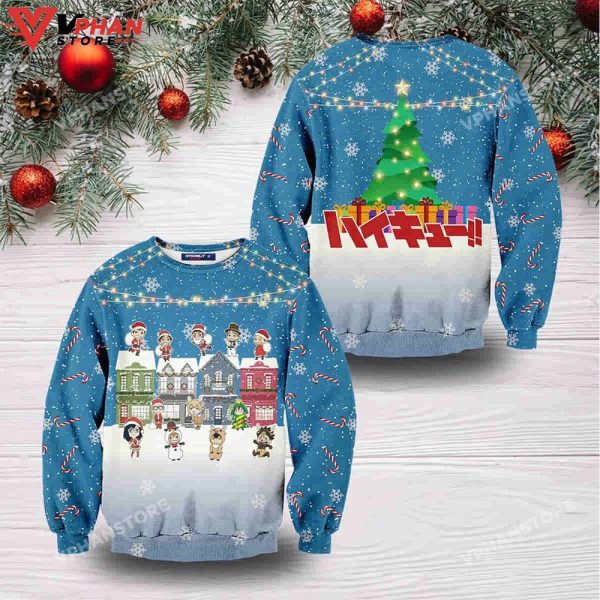 Fly High Ugly Christmas Sweater Wool Knitted Sweatshirt