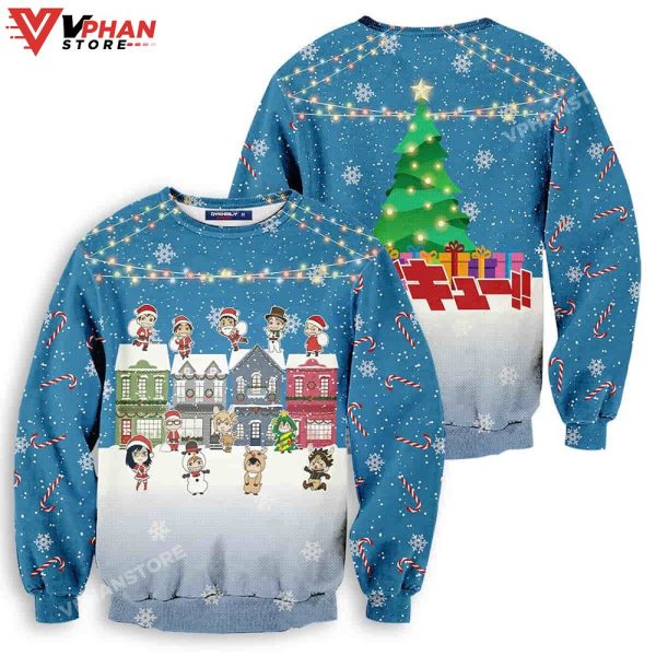 Fly High Ugly Christmas Sweater Wool Knitted Sweatshirt