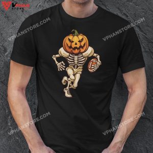 Football Skeleton Halloween Men Boys Football Halloween T Shirt 1