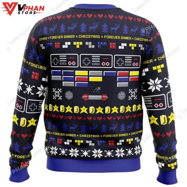 Forever Gamer Pac-Man Christmas Sweater, Cute Christmas Gifts