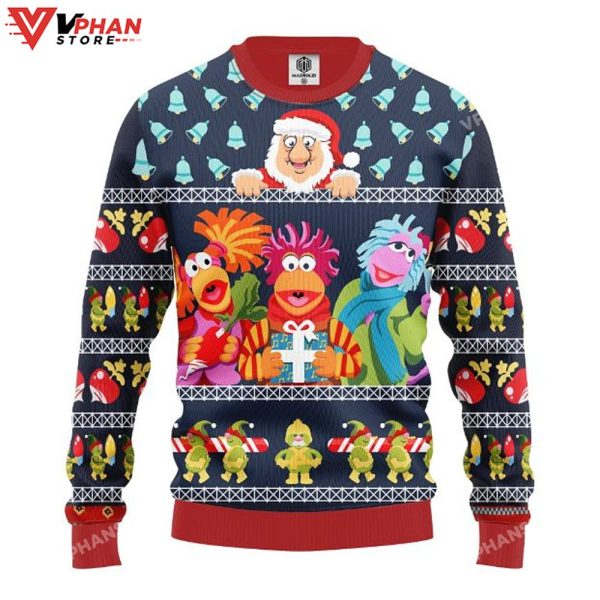 Fraggle Rock Sublimated Adult Ugly Christmas Sweater