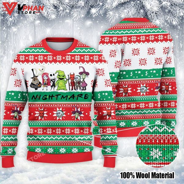 Friends Nightmare Halloween Squad Ugly Christmas Sweater