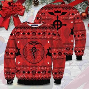 Fullmetal Alchemist Christmas 3D, Ugly Christmas Sweater