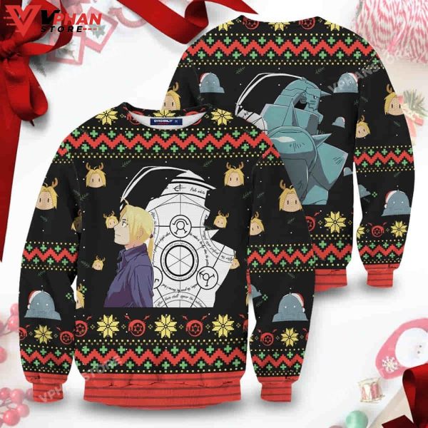 Fullmetal Alchemistl Christmas Ugly Sweater