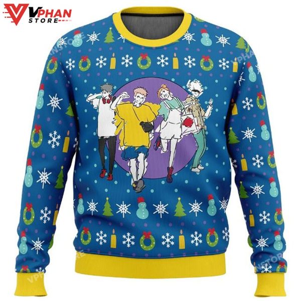 Fun Walk Jujutsu Kaisen Anime Gift Fan Ugly Christmas Sweater