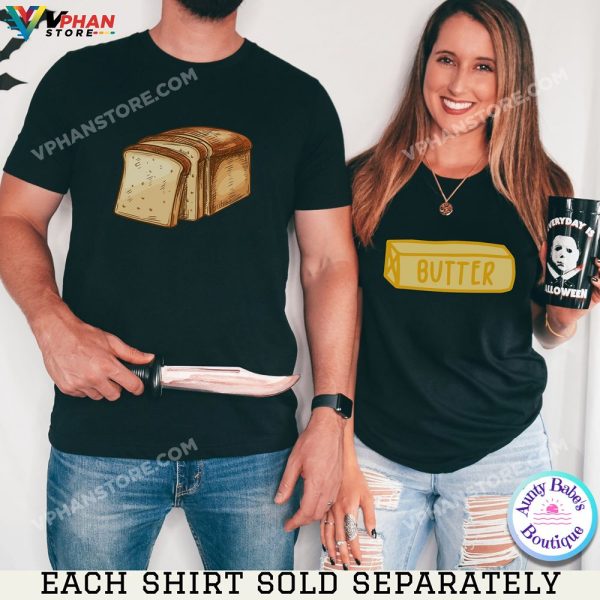 Funny Couples Halloween Costumes His And Hers Matching T-Shirt