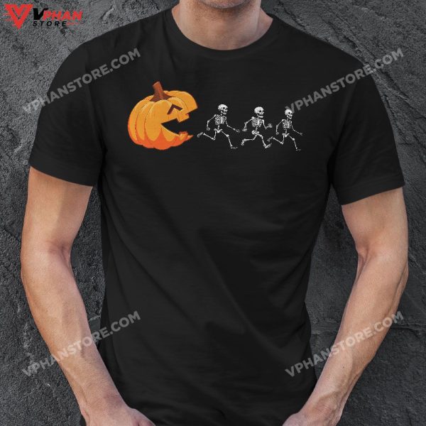 Funny Halloween Pumpkin Skeletons Jack O Lantern T-Shirt