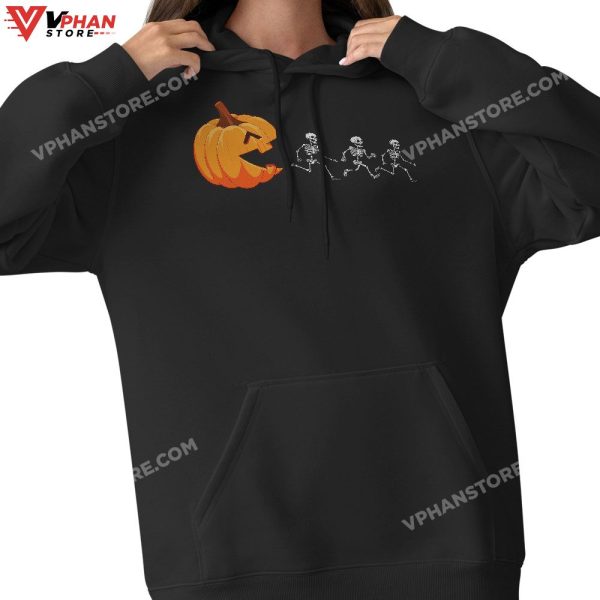 Funny Halloween Pumpkin Skeletons Jack O Lantern T-Shirt