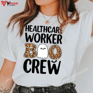 Funny Healthcare Worker Boo Crew Nurse Halloween Gift, Scary Nurse Costume