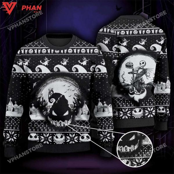 Funny Skeleton Halloween Nightmare Ugly Christmas Sweater