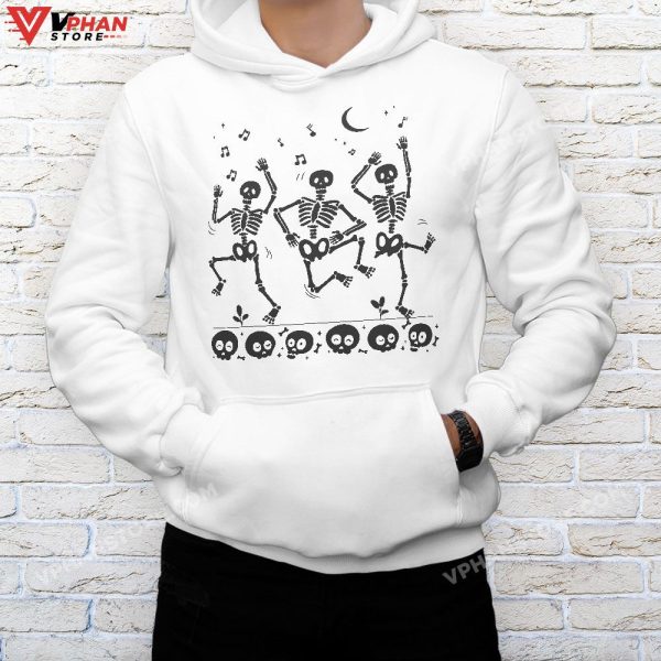 Funny Skeletons Dance, Funny Halloween For Mens Womens Kids T-Shirt