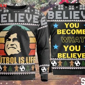 FutBol Is Life 3D Sweatshirt Christmas Believe Ted Lasso Sweater