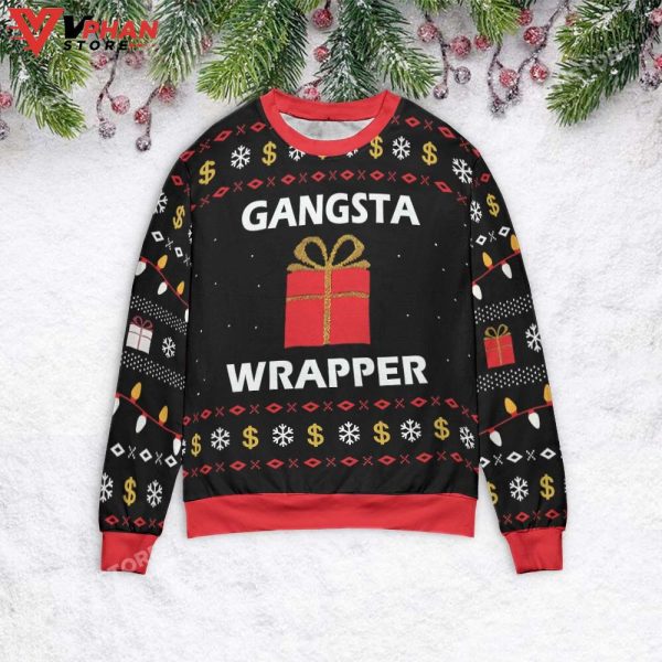 Gangsta Warpper Christmas Sweater, Retro Christmas Gift