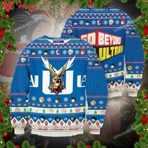 Go Beyond Plus Ultra My Hero Academia Wool Knitted Sweater 1