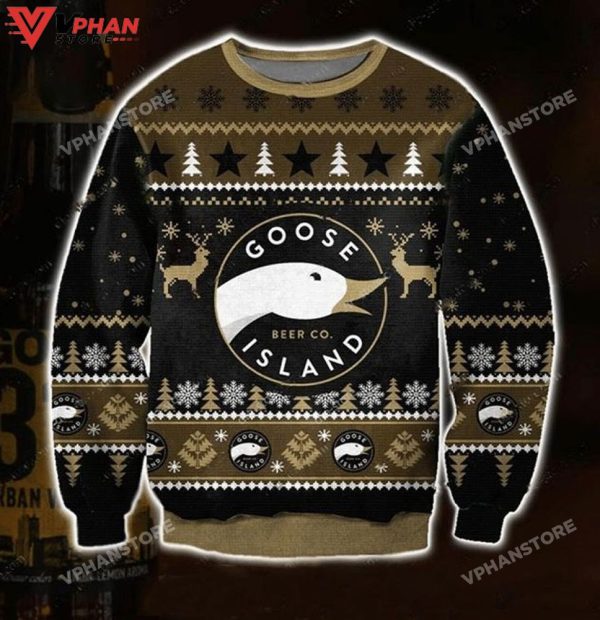 Goose Island Beer Xmas Ugly Christmas Sweater