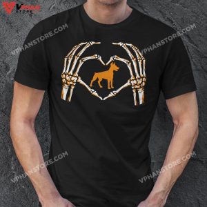 Gothic Skeleton Dobermann Halloween Spooky Costume T Shirt 1