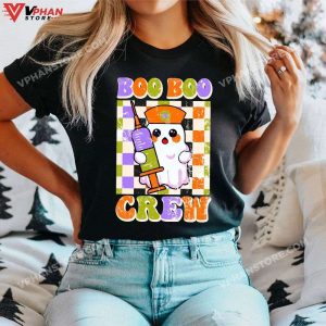 Groovy Boo Boo Crew Nurse Ghost Paramedic EMT EMS Halloween Costumes For Nurses