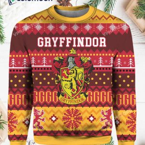 Gryffindor Christmas Sweater 1