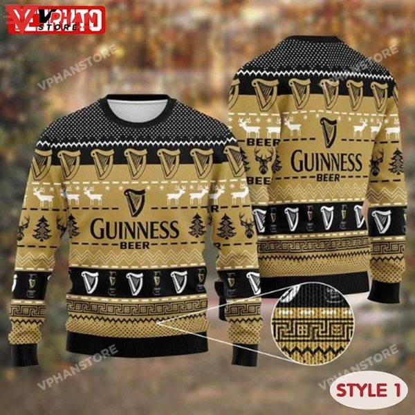 Guinness Beer Merry Xmas Drink Lover Ugly Christmas Sweater