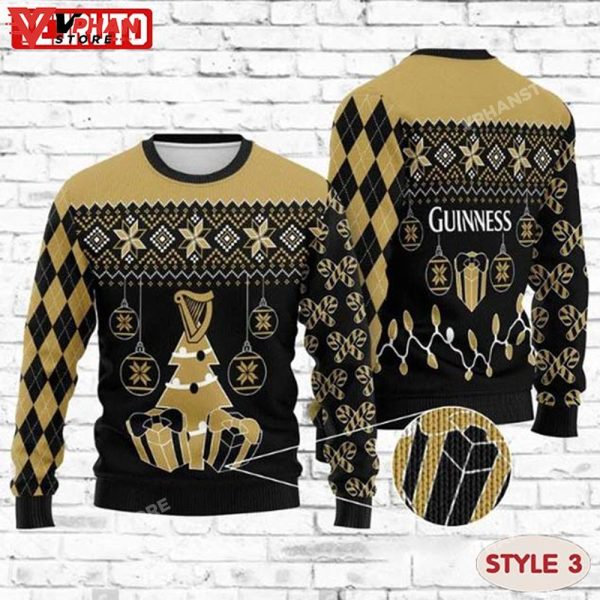 Guinness Beer Merry Xmas Drink Lover Ugly Christmas Sweater