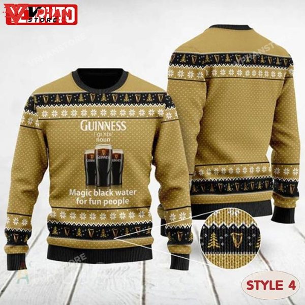 Guinness Beer Merry Xmas Drink Lover Ugly Christmas Sweater