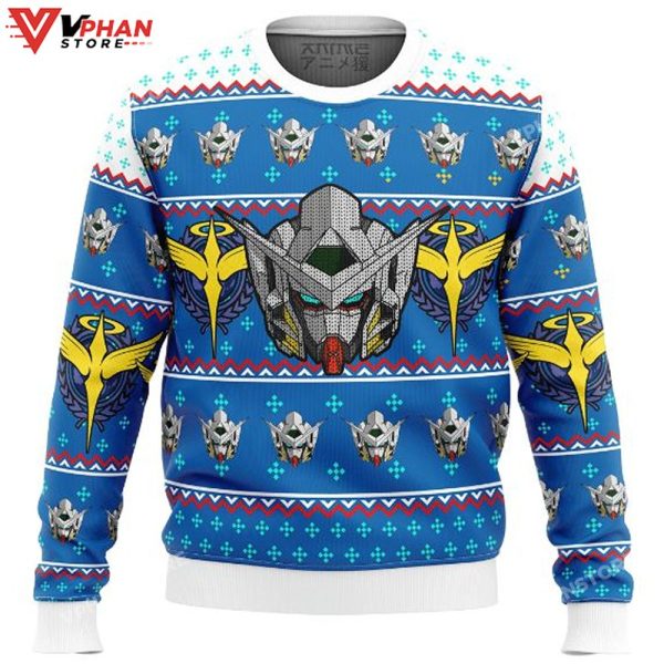 Gundam Helmet Xmas Wool Knitted Ugly Christmas Sweater