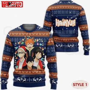 Haikyuu Anime Xmas Ugly Knitted Sweater Multiple Styles 1