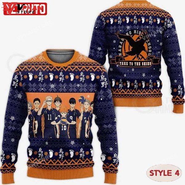 Haikyuu Anime Xmas Knitted Ugly Christmas Sweater