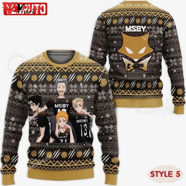 Haikyuu Anime Xmas Knitted Ugly Christmas Sweater