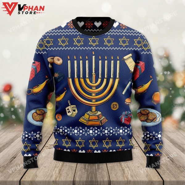 Hanukkah Jewish Hanukkah Ugly Christmas Sweater